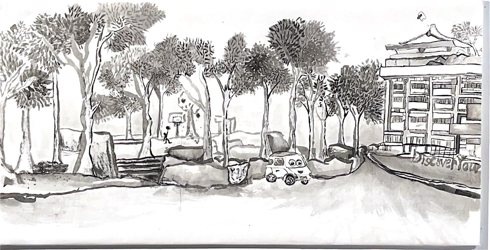  水墨校園 ，X18張巽惟